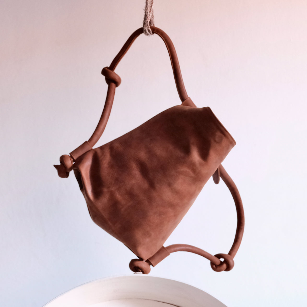 Hayat Backpack/Shoulder Bag - Cognac Leather