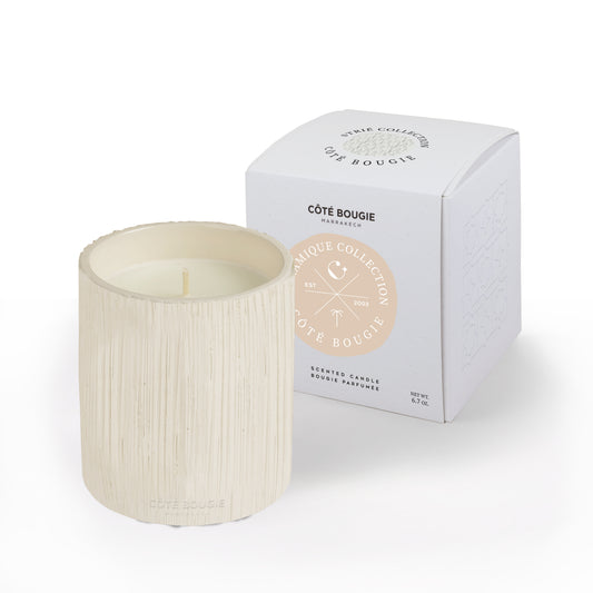 Streak White Candle Small